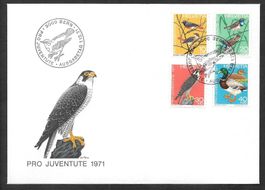 FDC Pro Juventute Serie 1971 J236 - J239 ET Bern 1.12.1971