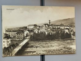 Alte PK / Delemont - Gelaufen Feldpost 1917