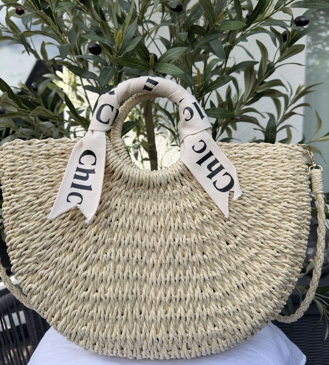 Borse da donna: STROHTASCHE MIT SCHLEIFENDETAIL – Nuovo (secondo la descrizione) da Stäfa venduto da prelovedarchive