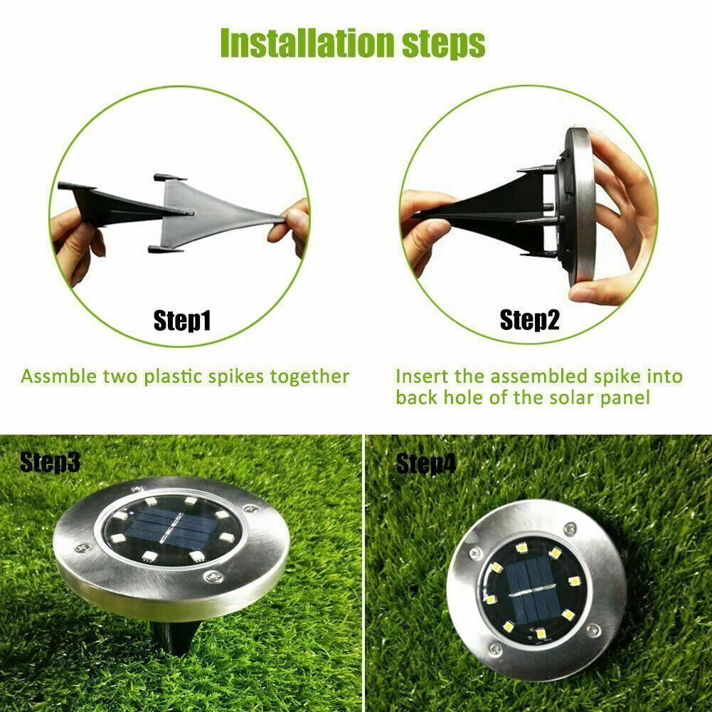Lampade: Solar Bodenleuchten 8 Stück – Nuovo (secondo la descrizione) da Thun venduto da 365buy 2