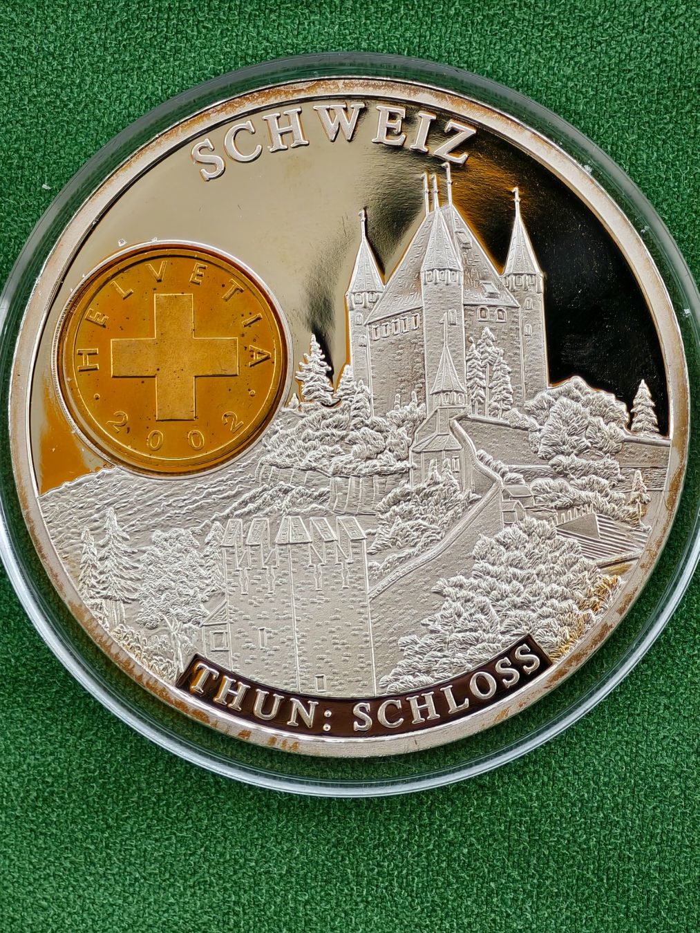 Medaglie: Schloss Thun Gedenk medaille – Usato da Aesch BL venduto da steve_weil 1