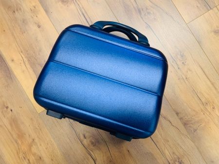 Handgepäck Tasche Beautycase M Polycarbonat 32cm BLAU NEU