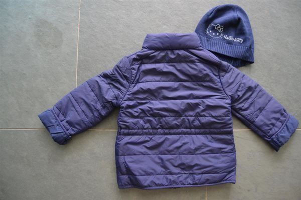 H&M Giacche & Cappotti: Jacke + Mutze Hello Kitty, Gr. 98, Blau – Usato da Teufen AR venduto da Maleaa 2