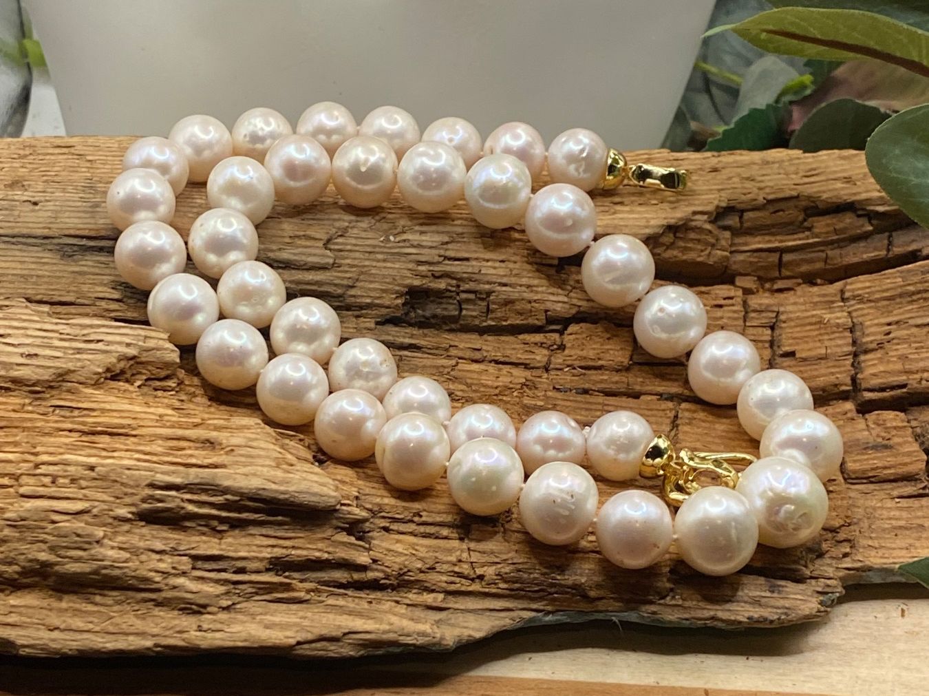 Catenine: Süsswasserperlen Collier mit leichtem beigen Überton – Nuovo (secondo la descrizione) da Luzern venduto da S.Kern01