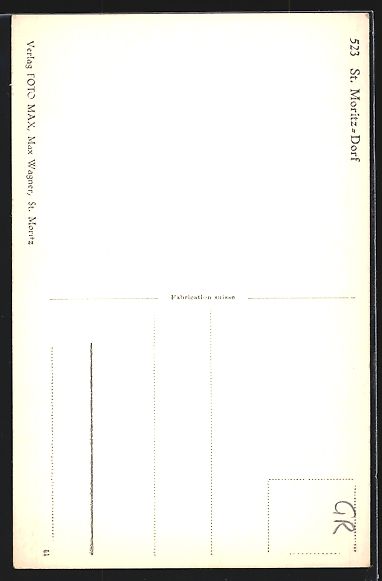 Ansichtskarten: St. Moritz-Dorf, Ortsansicht aus der Vog – Gebraucht aus Berlin von bartko-reher 1