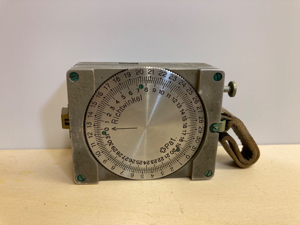 Seltener Schweiz Artillerie Richtkreis mit Tasche, Sitometer (Gebraucht ...
