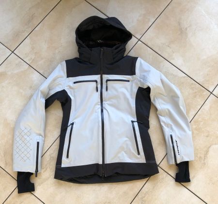 Stöckli Skijacke, Damen, Gr. 38/M, Weiss/Schwarz