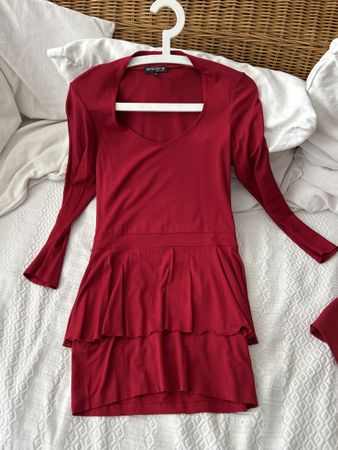 Elegantes rotes Oberteil Gr. 2 Ancora