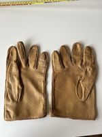 Vintage Handschuhe Leder braun ungefüttert! Sommer/Übergang