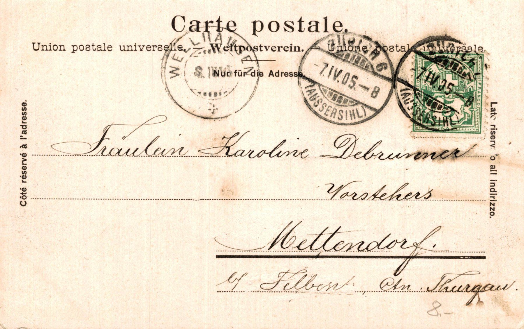 Cartes postales: Zürich und die Alpen – D'occasion à Bronschhofen par Astore 1