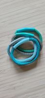 4 Armreife/Armbänder türkis silber grün Sommer Trend 50