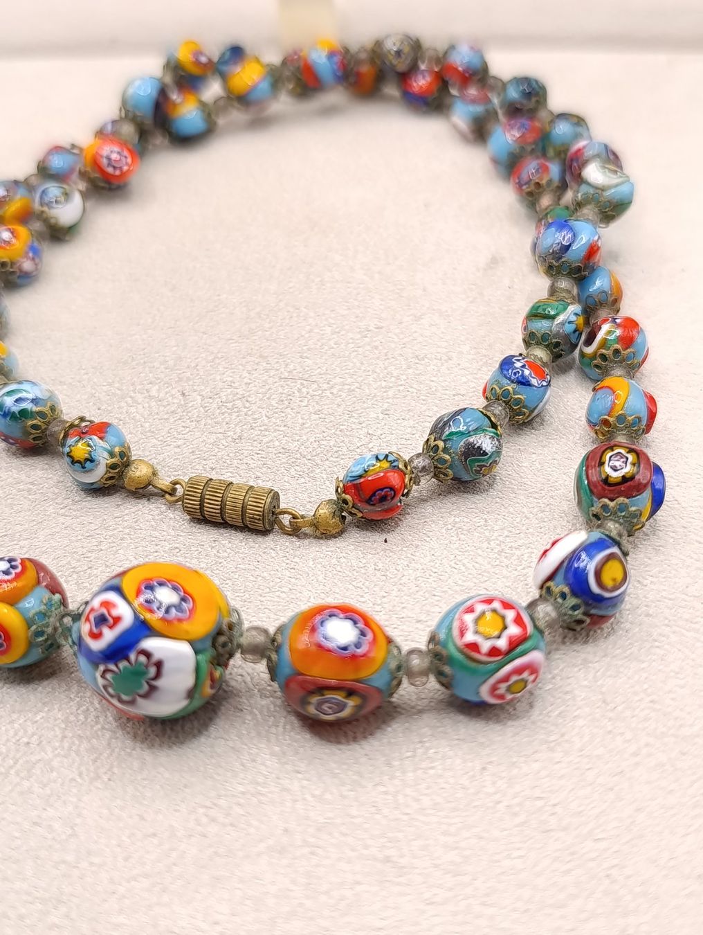 Murano Catenine: Vintage Murano bunte Halskette 80er Top – Usato da Steffisburg venduto da 1.Schmuckschatulle 6