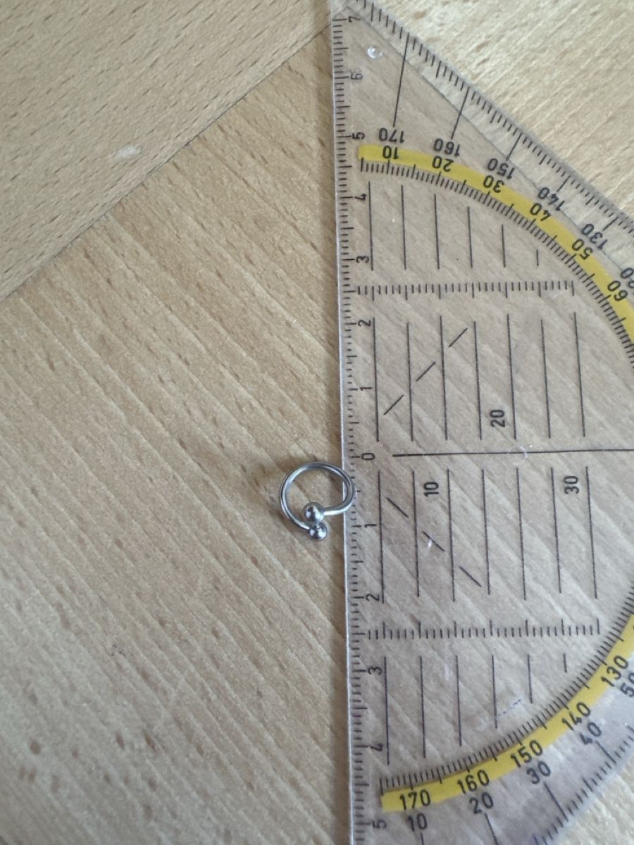 Gioielli per piercing: Piercing - Silver Spiral Ring with Balls – Usato da Zürich venduto da chayen 1