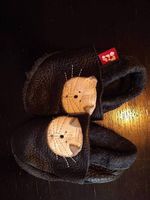 Chaussons en cuir Pololo Orangenkinder taille 18-19 chat