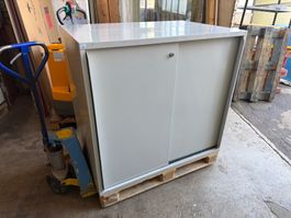 Lista Metallschrank mit Schiebetüren 120x40x110cm
