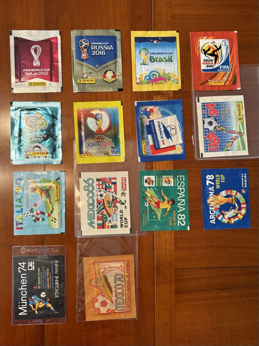 Panini Carte collezionabili: Panini WM Tüten Originale Sammlung – Nuovo e nell'imballaggio originale da Basel venduto da kleinerprinz