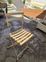 Gartenstuhl gelb/ orange Metall klappbar 1 Stk.