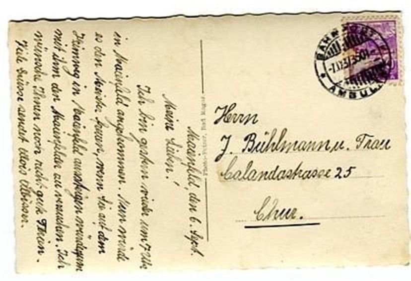 Cartes postales: Maienfeld – D'occasion à Ottikon b.Kemptth. par Neptun1974 1