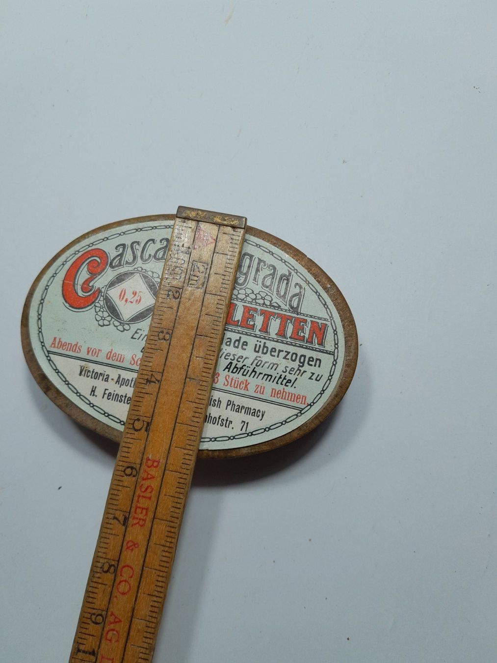 Barattoli: Vintage Kartonbox - Dose - Cascara Sagrada Tabletten – Usato da Männedorf venduto da Bel-view 5