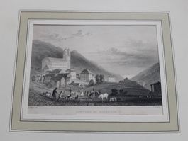 Stich, Kloster DISENTIS mit PP - Tomblason/H.Winkles