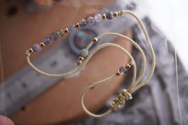 Armband  Tansanit     Verstellbar    Fein
