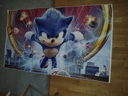 Affiche murale Sonic le film grand format état neuf