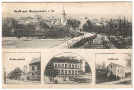 4-Bild Ansichtskarte 'Gruss aus Heppenheim a. W.'
