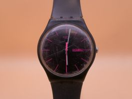 Swatch New Gent "BROWN REBEL" SUOC700, neue Batterie