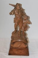 Sculpture en bois de Guillaume Tell,  par Paul Murer