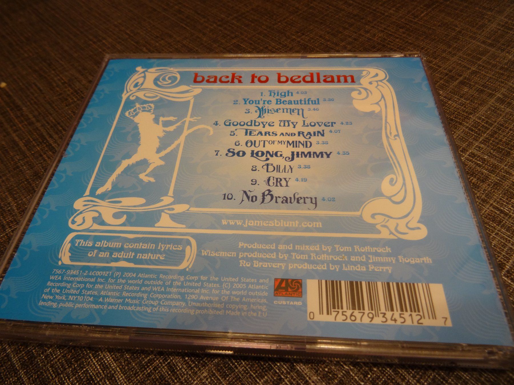 CD: James Blunt - Back to Bedlam CD – Usato da Olten venduto da Disc-Ausverkauf 1