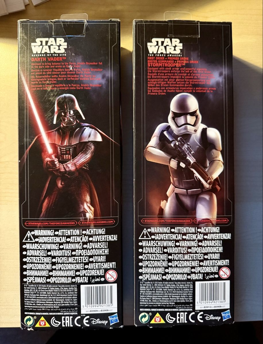 Star Wars Statuette: Star Wars Action Figures Darth Vader & Stormtrooper Set – Usato da Utzenstorf venduto da Victoria666 1