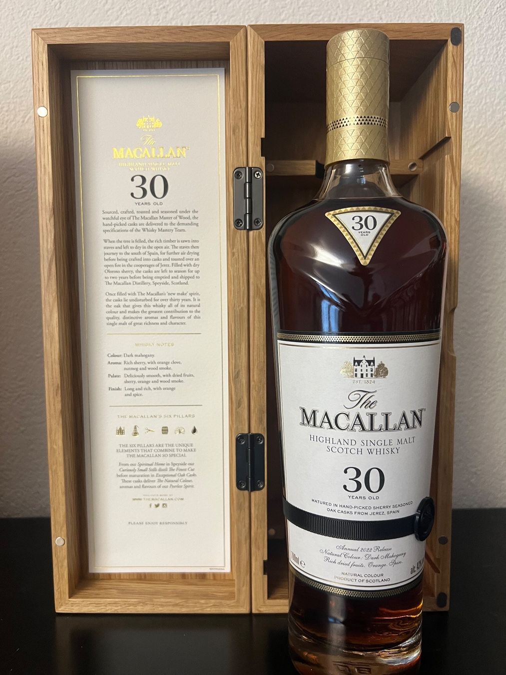 Macallan Bevande alcoliche: Macallan 30yo Sherry Cask 2022 Release – Nuovo e nell'imballaggio originale da Zürich venduto da maausi 1