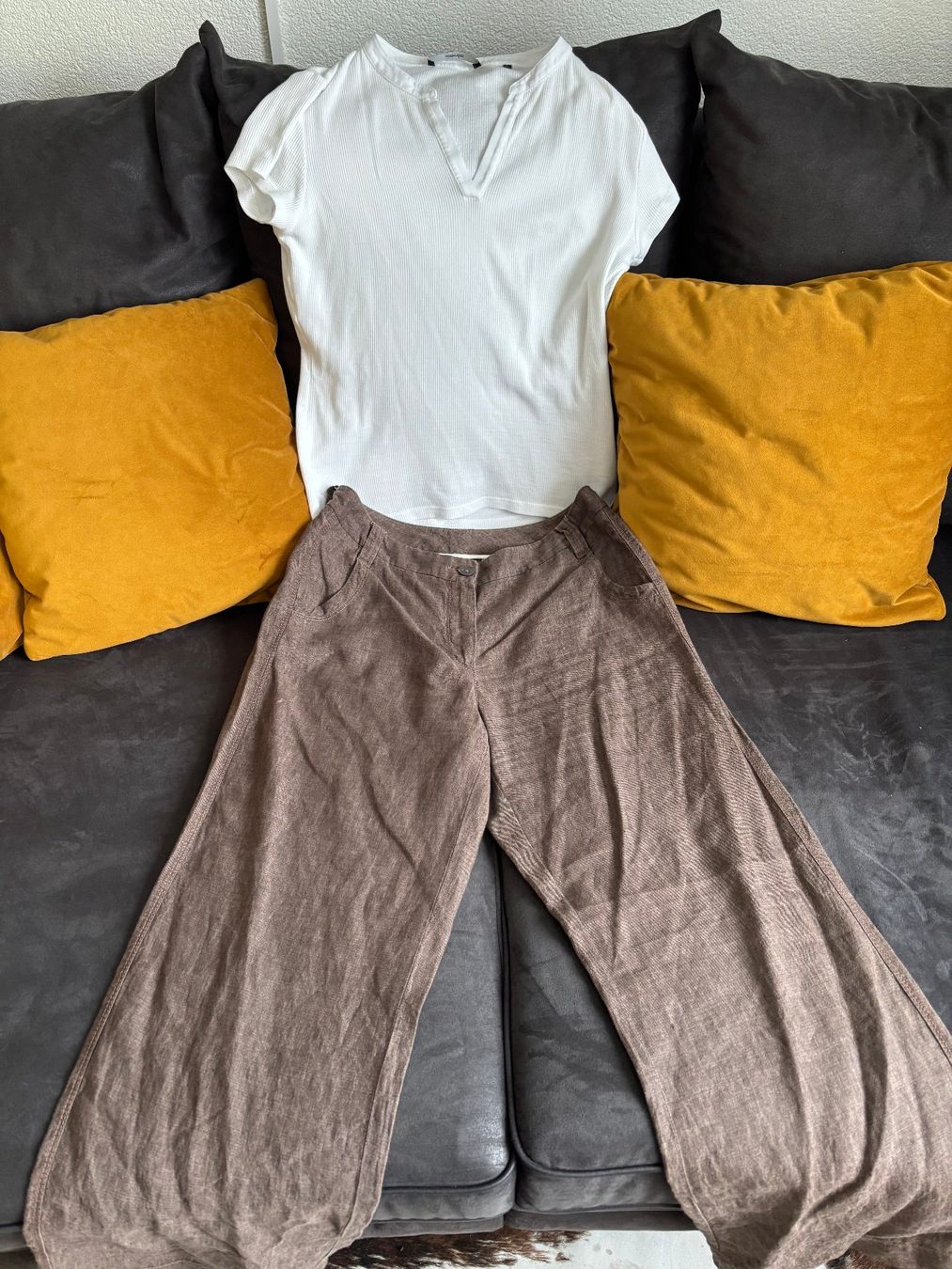 Pantaloni: DANIA Leinenhose neuwertig – Nuovo (secondo la descrizione) da Merishausen venduto da yourdream