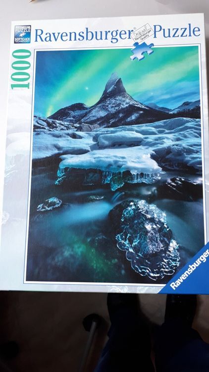 Produktbild von Ravensburger Puzzle 1000 Teile – Norwegen Nordlichter über Hamnoy, Für Erwachsene & Jugendliche Ab 14