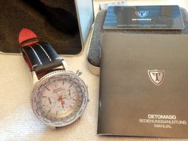 Detomaso, Chronograph, Quartz, Ø 42mm, Full Set, ungebraucht