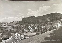 Hausen a Albis ZH Heisch  Flugaufnahme Nr.5273 , ca.1950