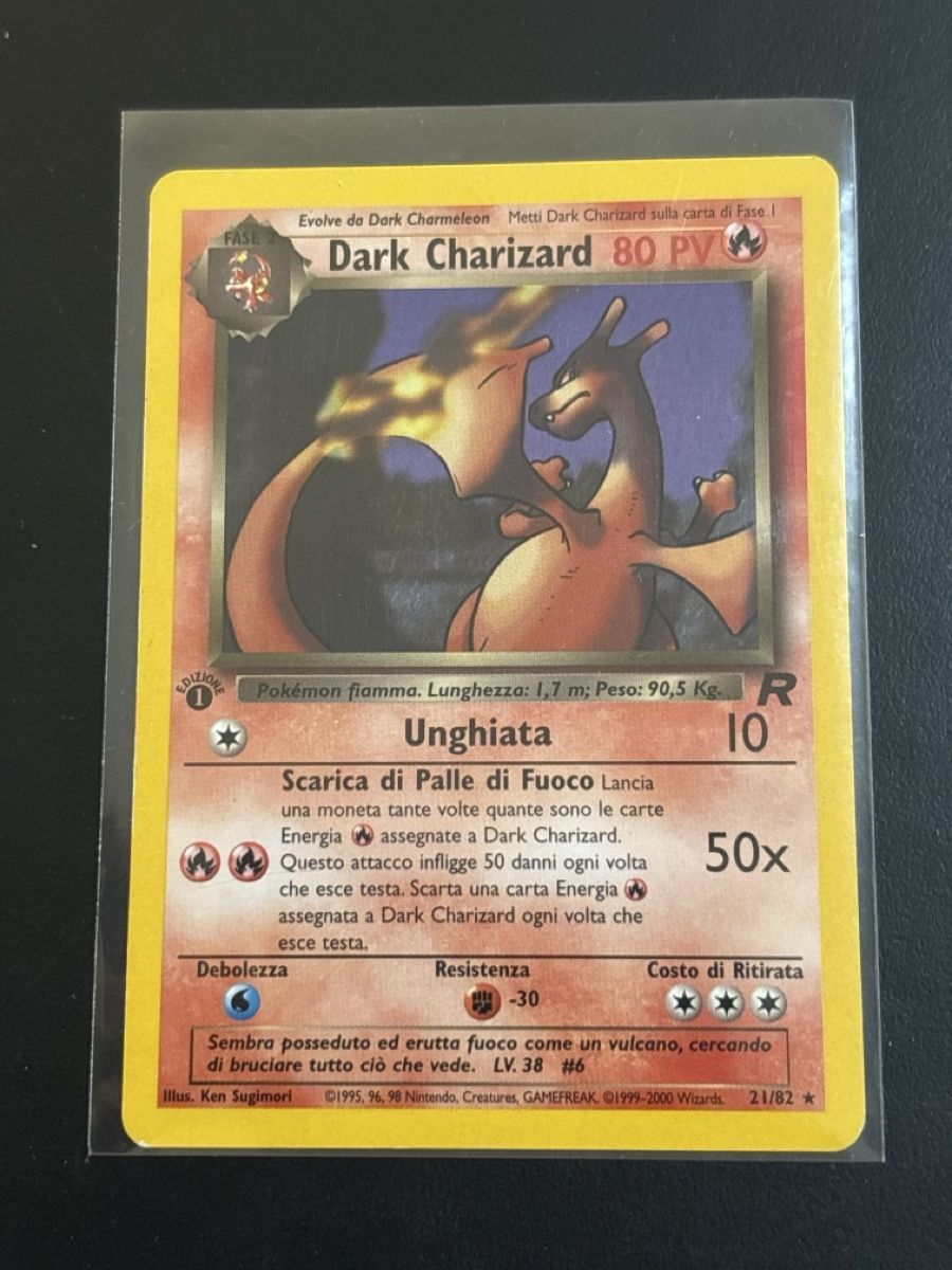 Pokémon Carte collezionabili: Pokémon Dark Charizard 21/82 Team Rocket 1 Edition Ab 1! – Usato da Caslano venduto da Luke_