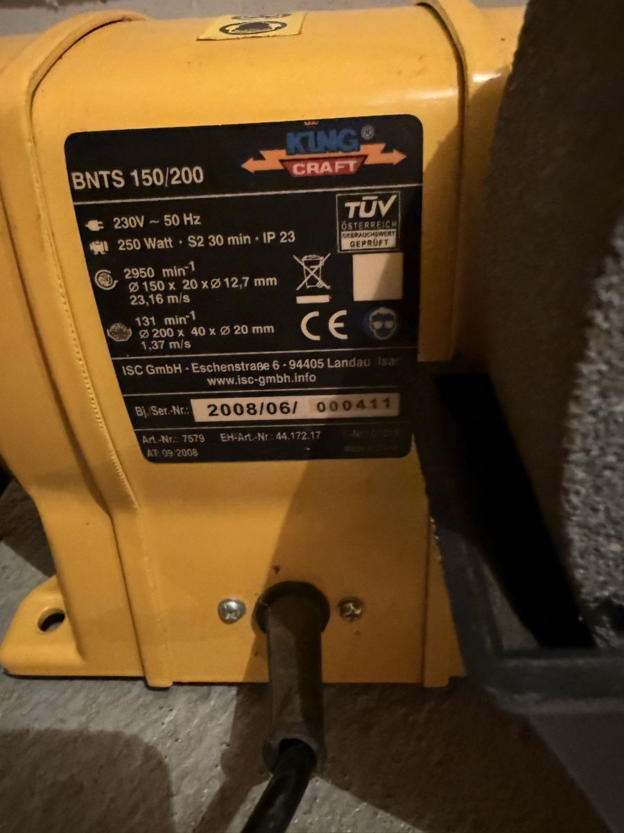 Schleifen & Polieren: King Craft BNTS 150/200 Schleifmaschine – Gebraucht aus St. Gallen von besi97 3