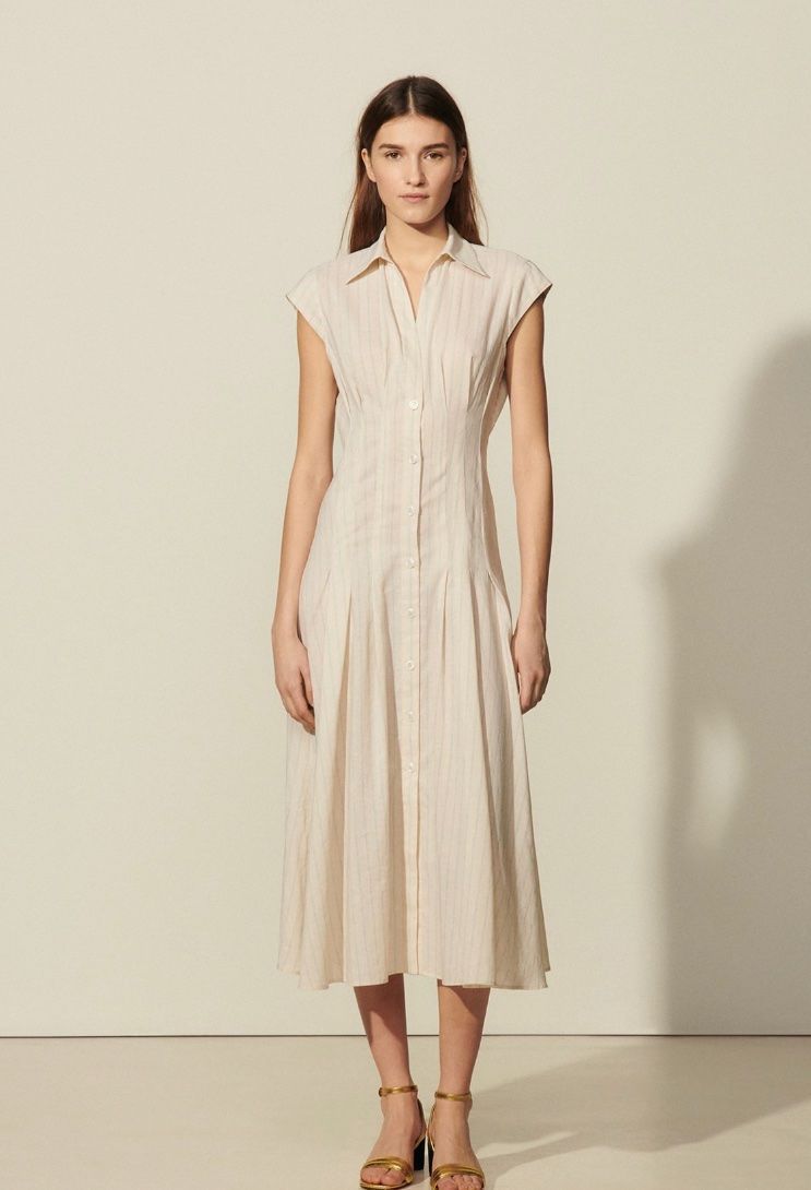 Sandro Vestiti: Sandro Kleid NEU GR. 38 Leinen+Baumwolle – Nuovo e nell'imballaggio originale da Würenlos venduto da Style_lounge 1