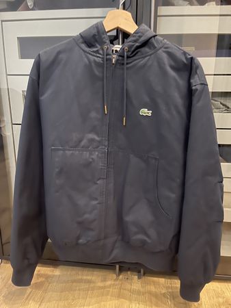 Lacoste hooded jacket, Size S, Navy Blue