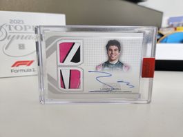 Topps Dynasty Lance Stroll Formel 1 F1 Autogramm Patch
