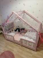 Hausbett 70 × 140 cm inkl. Matratze & Matratzenschutz – neu