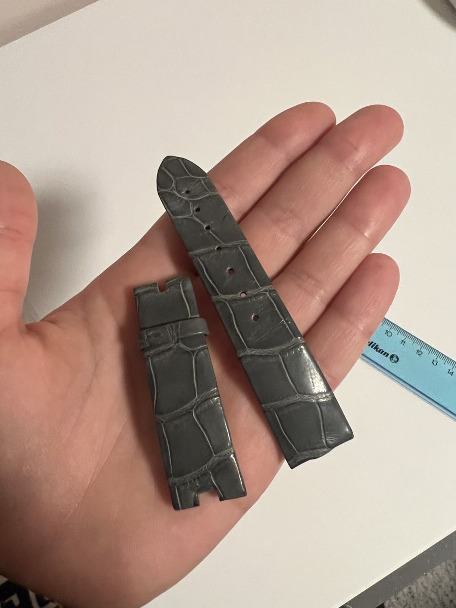 Bracciali & Braccialetti: Bréguet strap "Reine de Naples" croco grey small size – Usato da Châtelaine venduto da Veradat