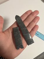 Bréguet strap "Reine de Naples" croco grey small size