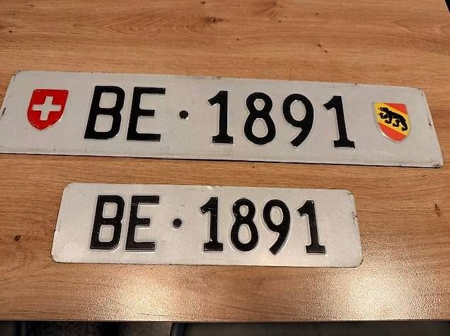 Insegne: BE Kennzeichen 1891 zu verkaufen – Usato da Uttigen venduto da Pascal90