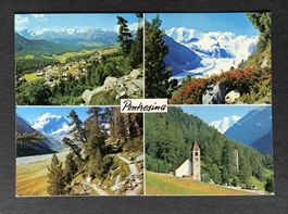 AK Pontresina Mehrbild Karte