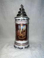 Keramikkrug mit Deckel Brauhaus Riegele von Rastal