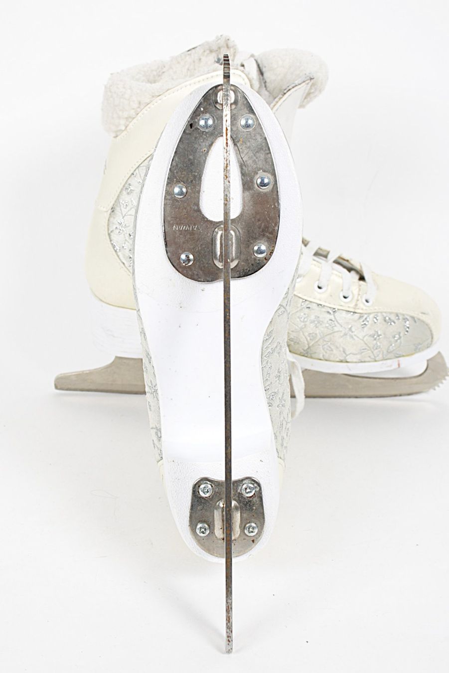 Schlittschuhe: TECNO PRO Damenschlittschuh mit Glitzermuster, 38 – Gebraucht aus Zollikofen von Restwert_Zollikofen 3