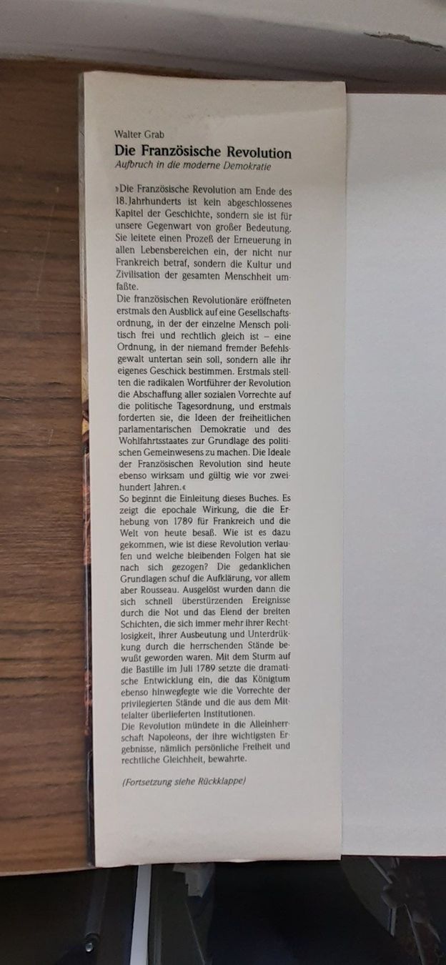 Libri: Französische Revulution – Usato da Mörschwil venduto da lindaswunderkiste 1