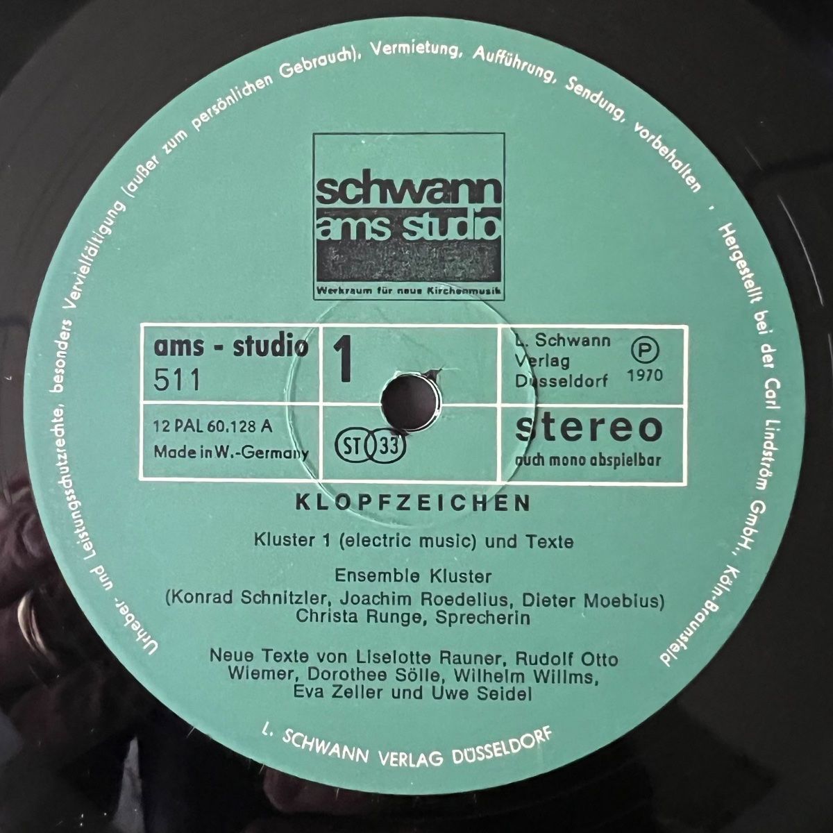 Dischi in vinile: Kluster - Klopfzeichen / D-Press. 1971 - Very nice Copy – Usato da Gais venduto da soundcave57 1